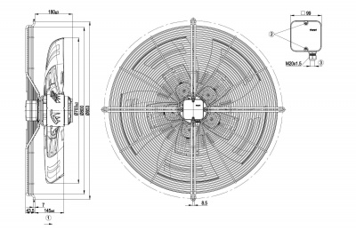Вентилятор осевой ebmpapst S6E710BR0302 Вентилятор осевой ebmpapst S6E710BR0302