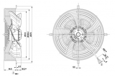 Вентилятор осевой ebmpapst S4E315AS2031 Вентилятор осевой ebmpapst S4E315AS2031