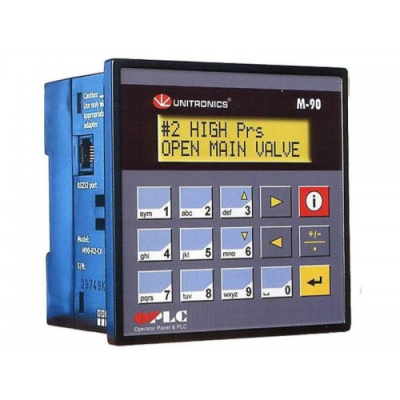 M91-2-UN2 Контроллер M91: 12/24 VDC, 10DI (из них 2 HS), 2AI/DI/PT100/TC, 12TO (из них 2 PWM/HSO) Unitronics M91-2-UN2 Контроллер M91: 12/24 VDC, 10DI (из них 2 HS), 2AI/DI/PT100/TC, 12TO (из них 2 PWM/HSO) Unitronics