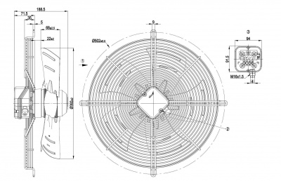 Вентилятор осевой ebmpapst S4E400BP0236 Вентилятор осевой ebmpapst S4E400BP0236