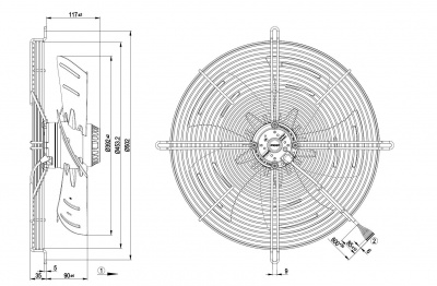 Вентилятор осевой ebmpapst S4D400BP1231 Вентилятор осевой ebmpapst S4D400BP1231