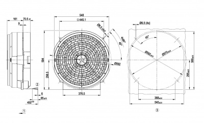 Вентилятор осевой ebmpapst W4E450SP0130 Вентилятор осевой ebmpapst W4E450SP0130